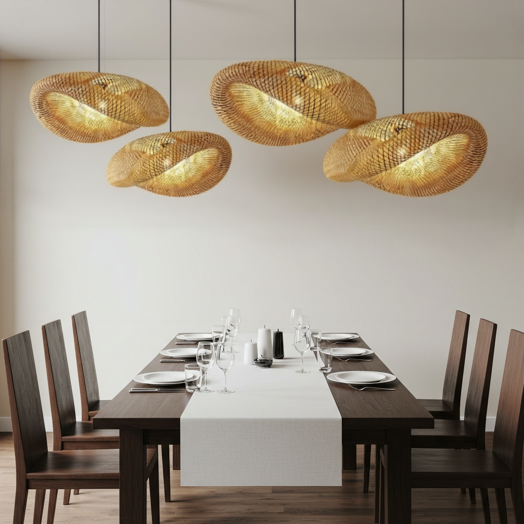 Nature's Woven Bamboo Rustic Lamp GLS™