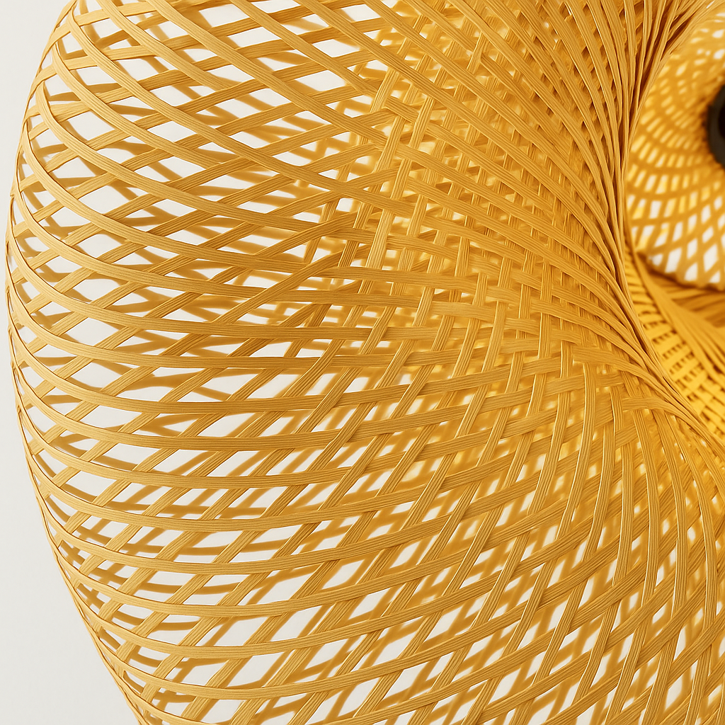Nature's Woven Bamboo Rustic Lamp GLS™