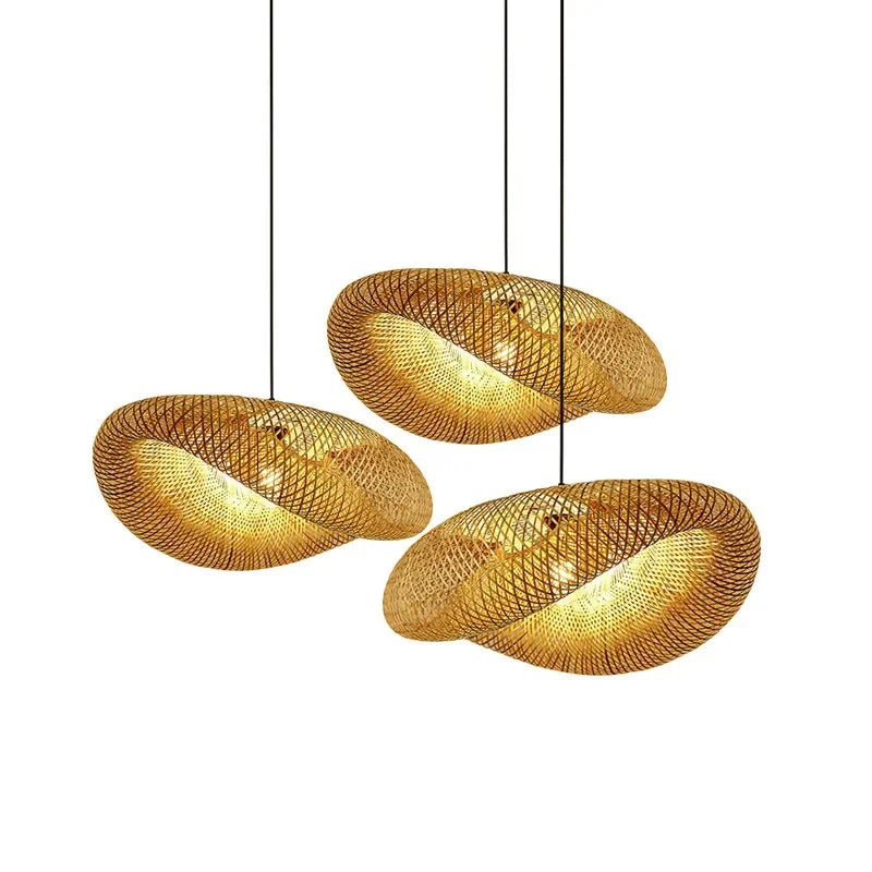 Nature's Woven Bamboo Rustic Lamp GLS™