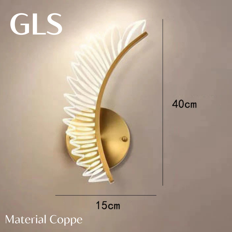 LED wall light in the shape of wings of light GLS™