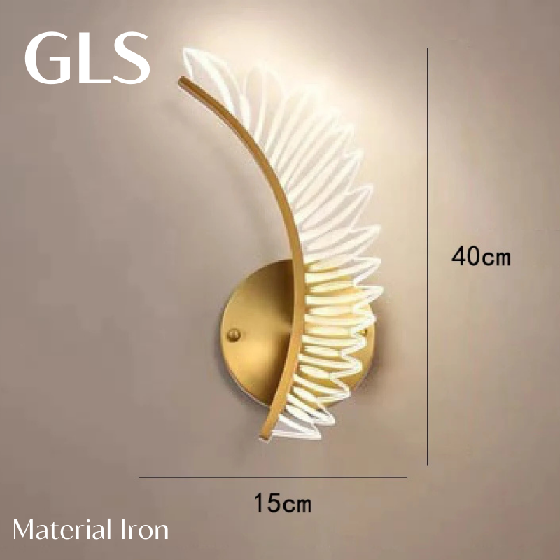 LED wall light in the shape of wings of light GLS™