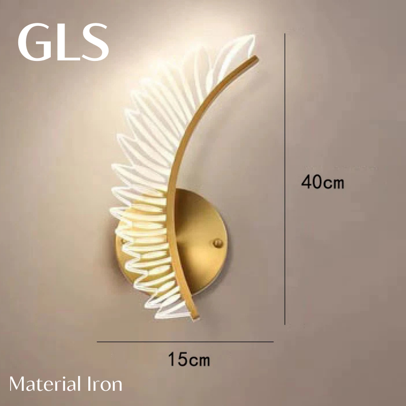 LED wall light in the shape of wings of light GLS™