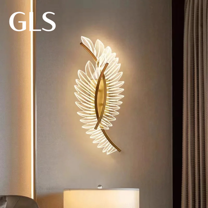 LED wall light in the shape of wings of light GLS™