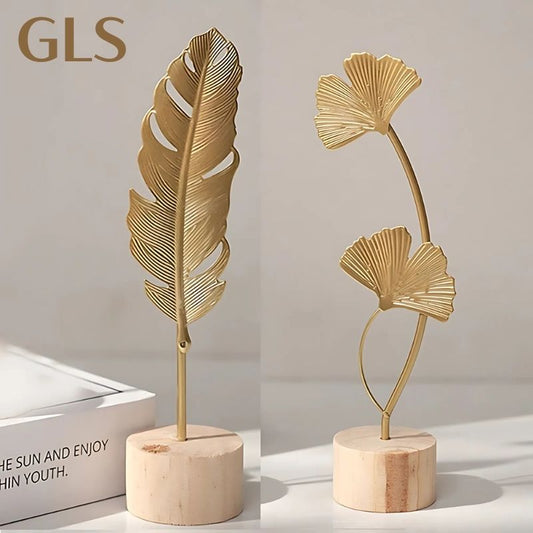 Nordic Golden Decorative Leaf GLS™