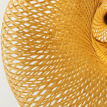 Nature's Woven Bamboo Rustic Lamp GLS™