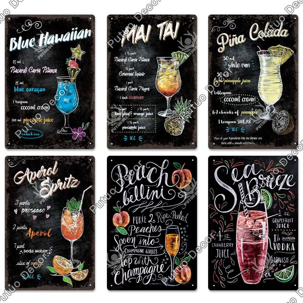 Decorative Signs Drinks