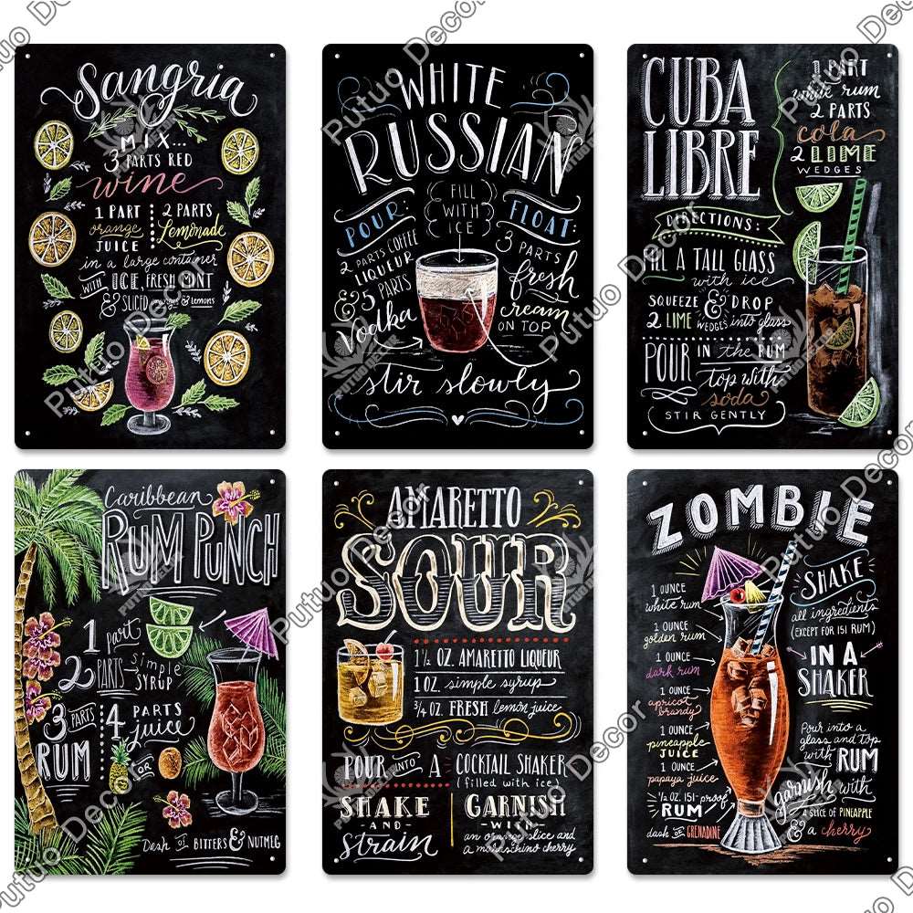 Decorative Signs Drinks