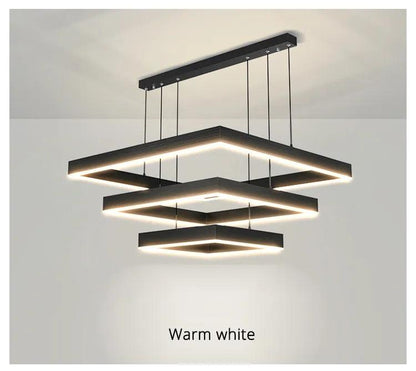 Modern Square Pendant Chandelier - Golden Lion Store